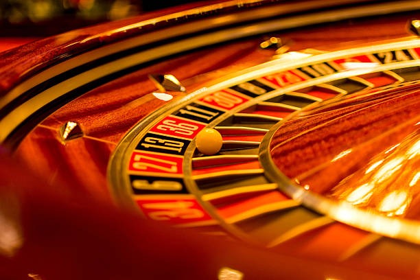 Live casino studio with multiple cameras